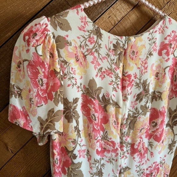 Reformation Beesley floral mini dress in Farrah size 8 - Picture 4 of 16